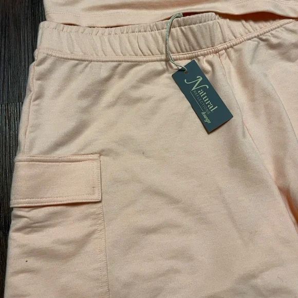 NWT Peach Parfait Birchfield Cargo Shorts & Tank Set - Picture 3 of 8